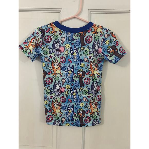 Bluey Pajama Set Shorts and Shirt 18-24 month - Picture 3 of 6